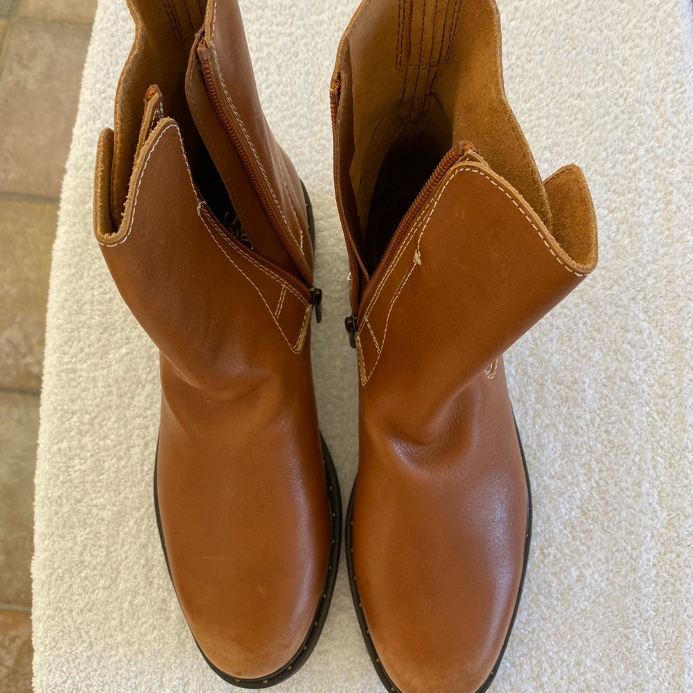 Franco Sarto Zip Up Ankle Boots Size 10